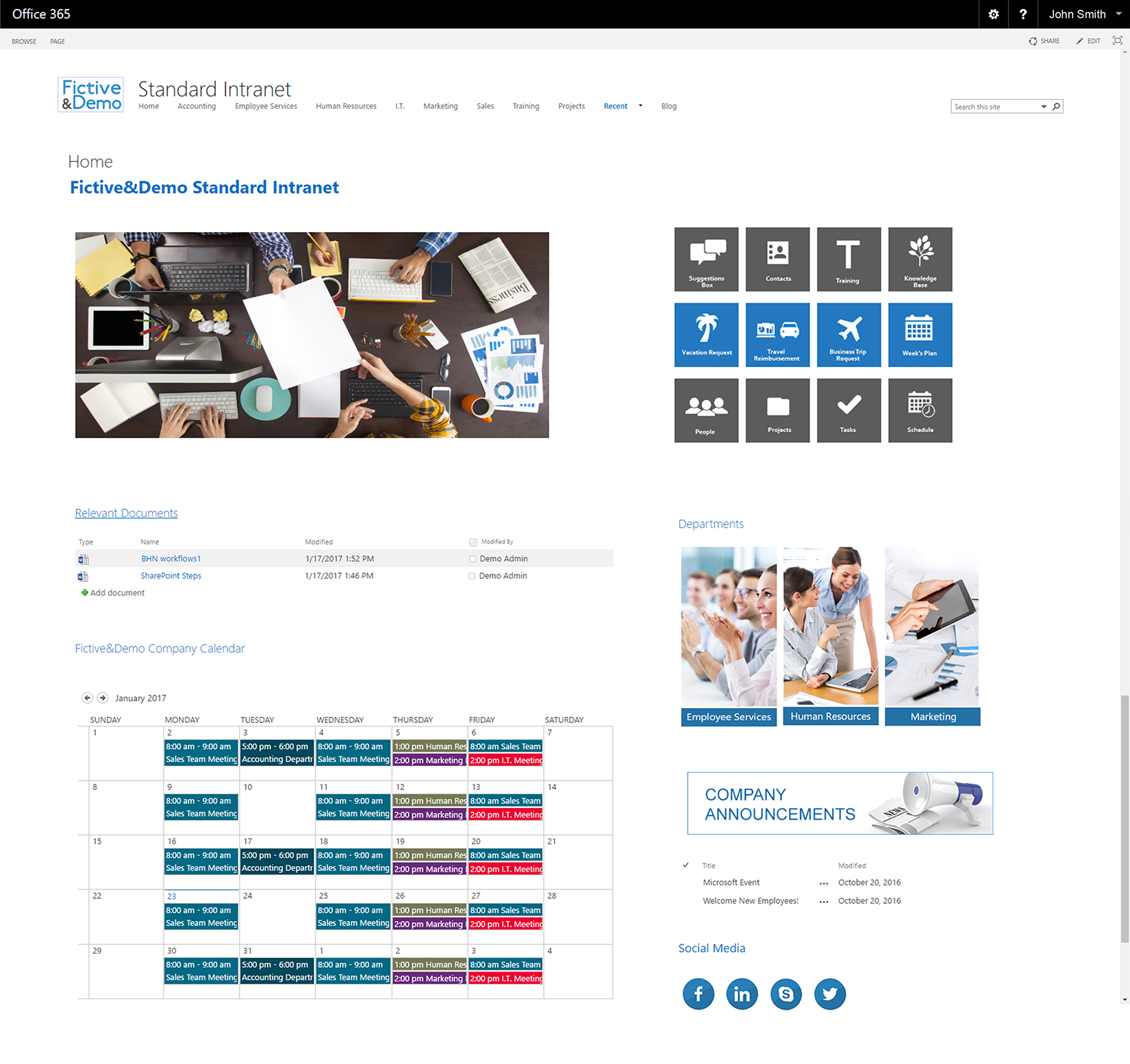 Using Sharepoint For Intranet